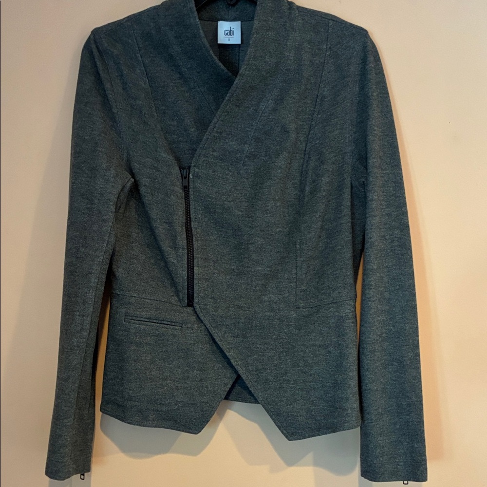 Gray Open Front Blazer - image 5